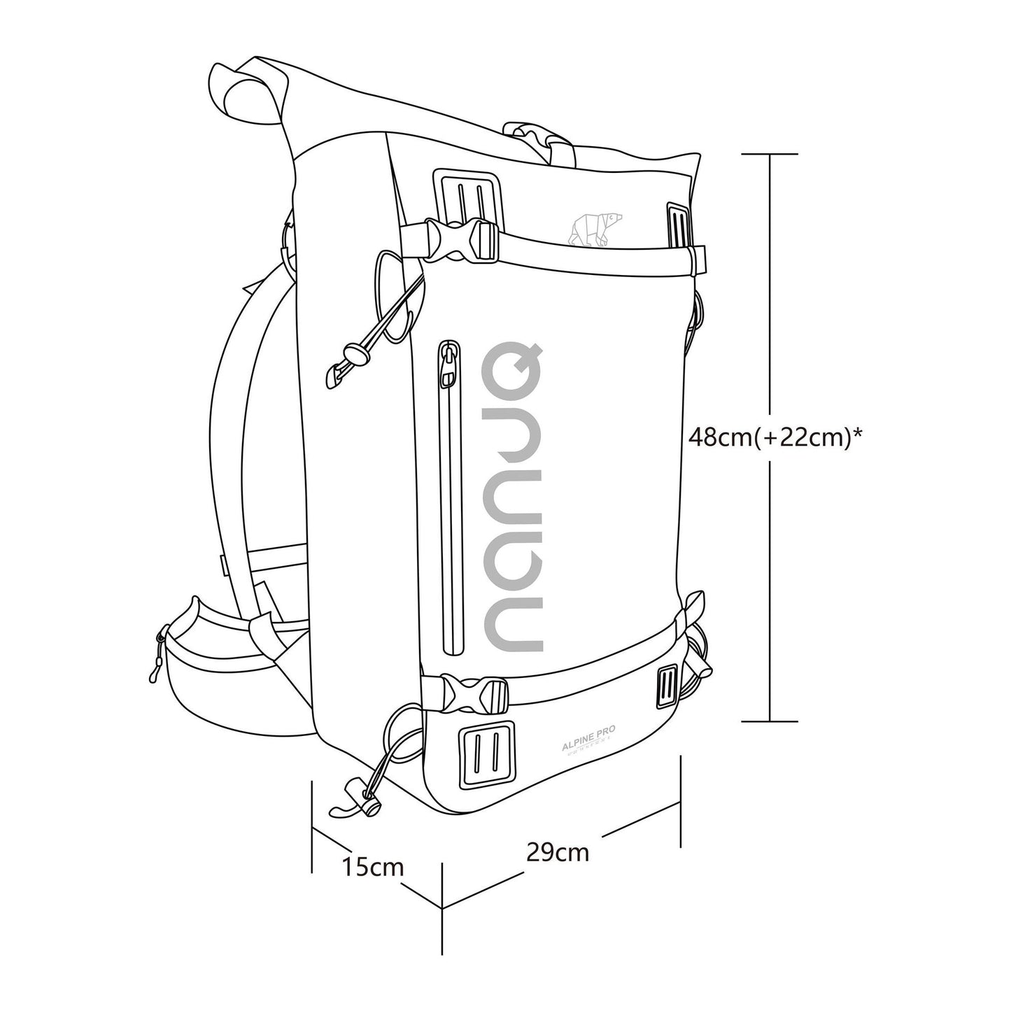 Nanuq Alpine Pro Backpack 2024/25 Rucksack Nanuq 